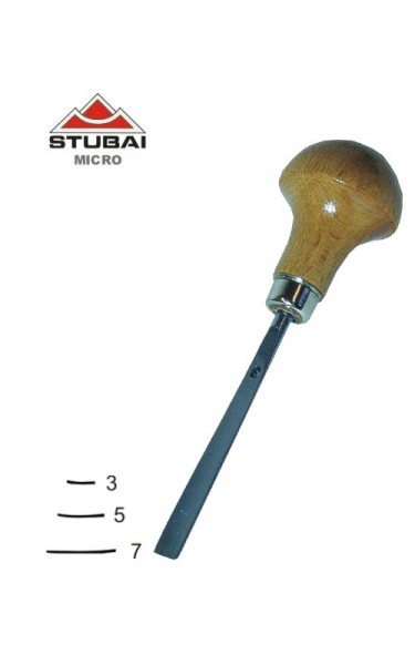 Stubai Micro Schnitzeisen Stich 3 - gerade Form