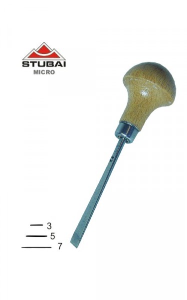 Stubai Micro Schnitzeisen Stich 1S - schräge Form