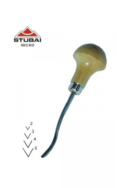 Stubai Micro Schnitzeisen Stich 41 - kurzgekröpfte Form