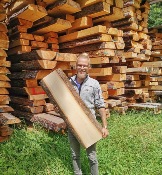 Lindenholz Dielen Länge 95 cm